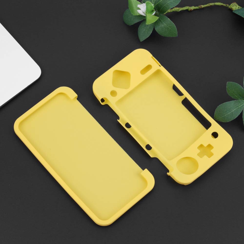 Silicone Protector Cover Skin Case for New 2DS XL New 2DS LL Console (Yellow) C27154