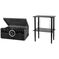 Black 6-in-1 Bluetooth Record Player with Stand Y131458