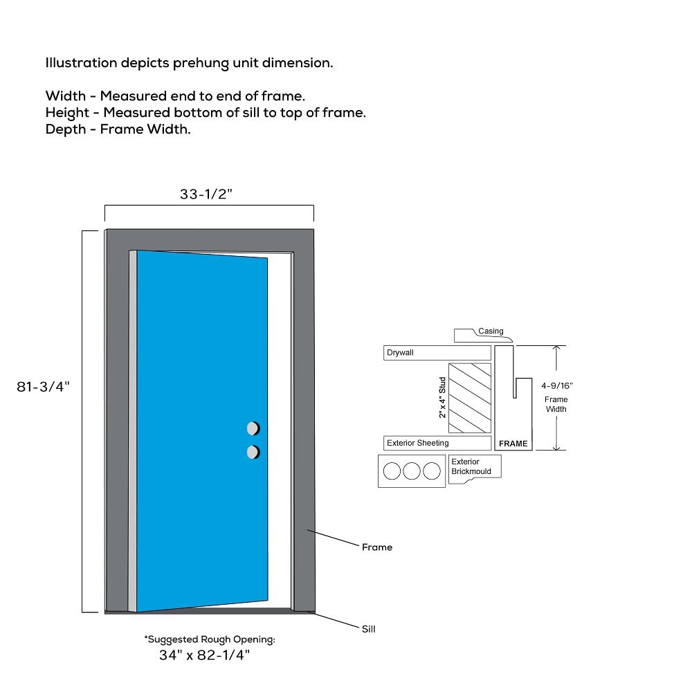 Fiberglass Smooth Primed Left Hand In-Swing Prehung Front Door 15 Lite Clear Glass 32" x 80" X756643