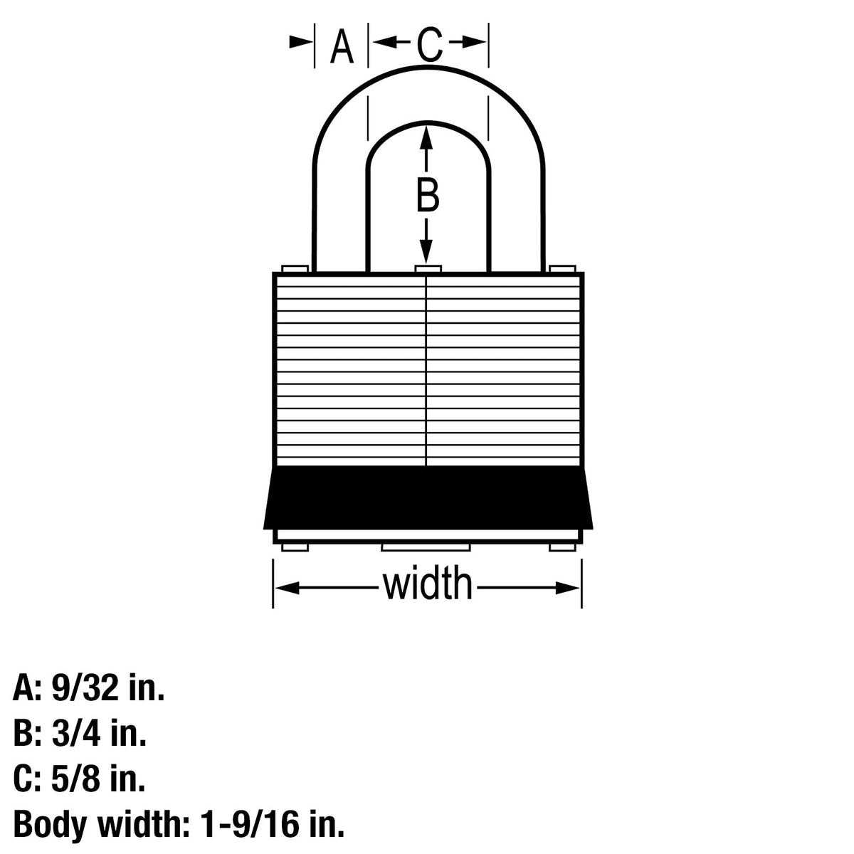Stainless Steel Outdoor Padlock with Key, 4 Pack D587
