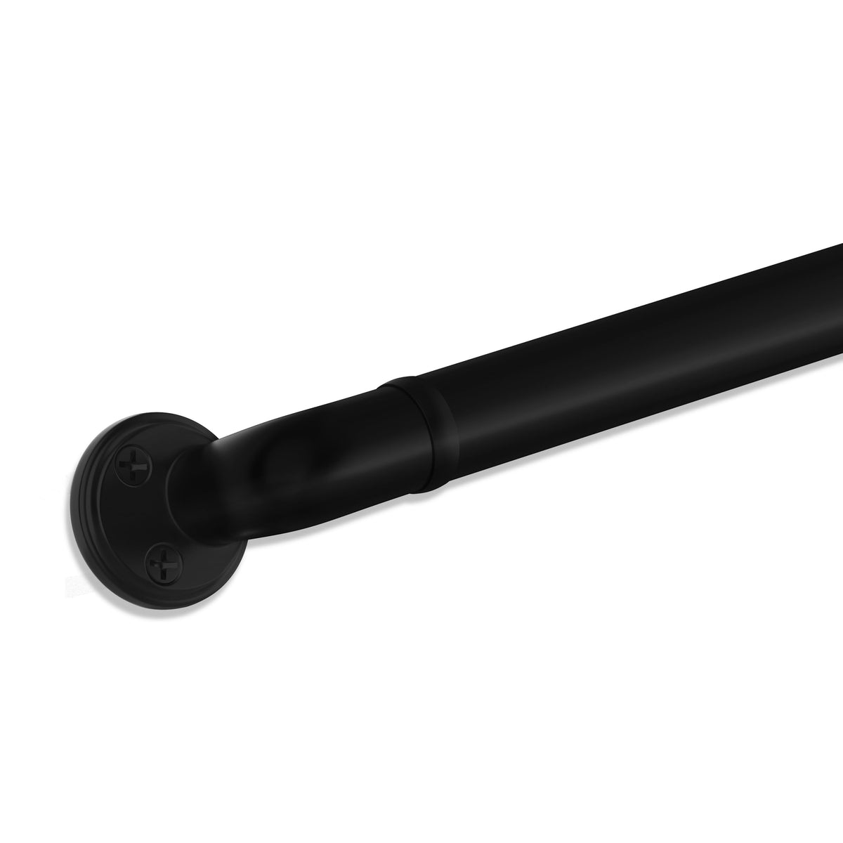 Aluminum Handrail for Stairs, Black, 4' Length H374645
