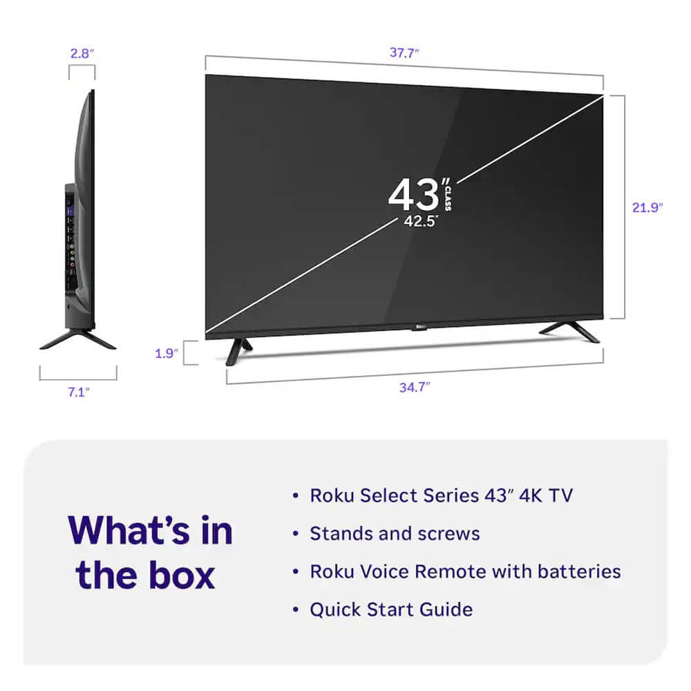43" 4K Smart TV Y854