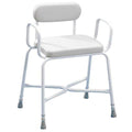 Perching Stool with Padded Seat & Back F369876