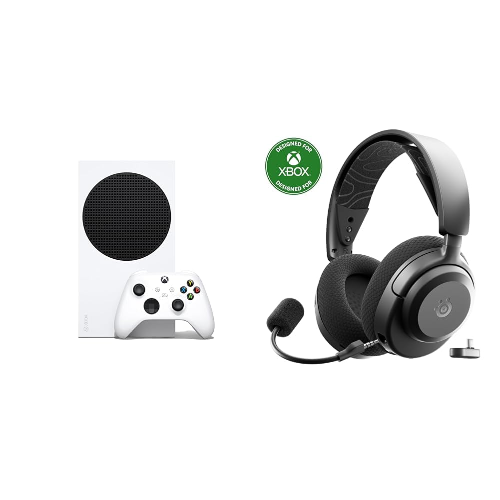 Xbox Series S 512GB All Digital Gaming Console with Wireless Gaming Headset R242