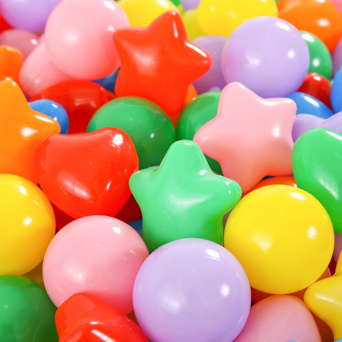 100 200 500 Plastic Balls for Toddlers Phthalate Free BPA Free Non-Toxic Crush Proof G4940
