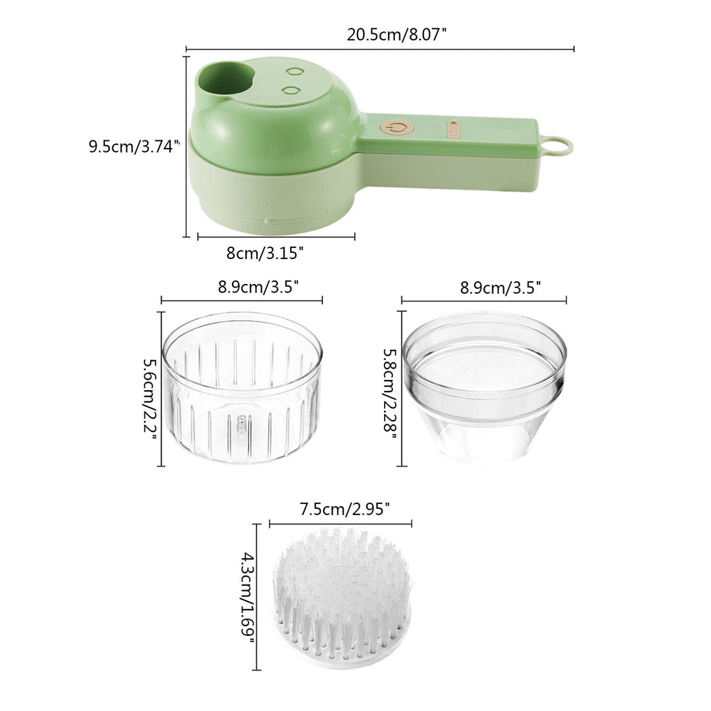 4 in 1 Handheld Electric Vegetable Cutter Set P790194