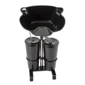 Portable Plastic Shampoo Basin with 2 Water Buckets and Wheels Z56933