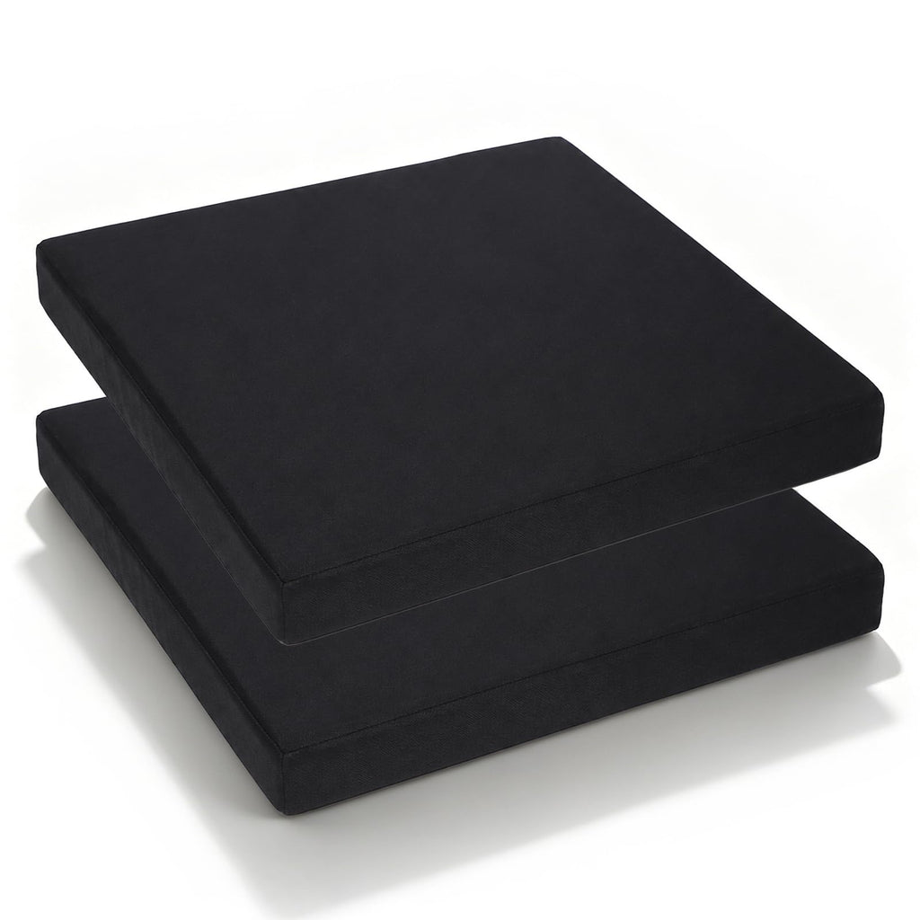Black Portable Waterproof Stadium Seat Cushions with Handle Y147