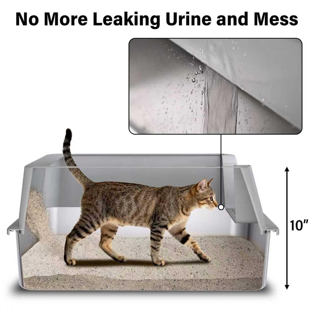 Stainless Steel XL Litter Box with Lid G9512
