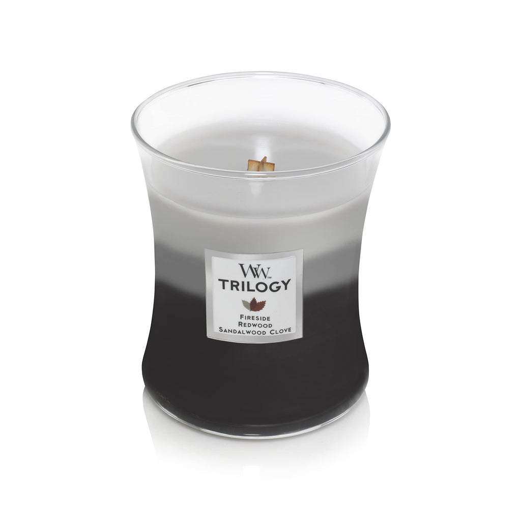 Scented Candle, 16oz Soy Blend Wax Wood Wick A5582