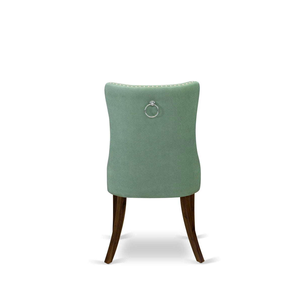Set of 2 Willow Green Faux Leather Parson Dining Chairs M43861