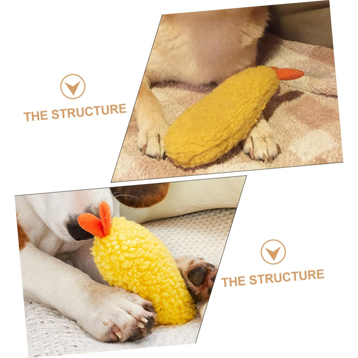 2 Pack Plush Squeaky Dog Toy K212499