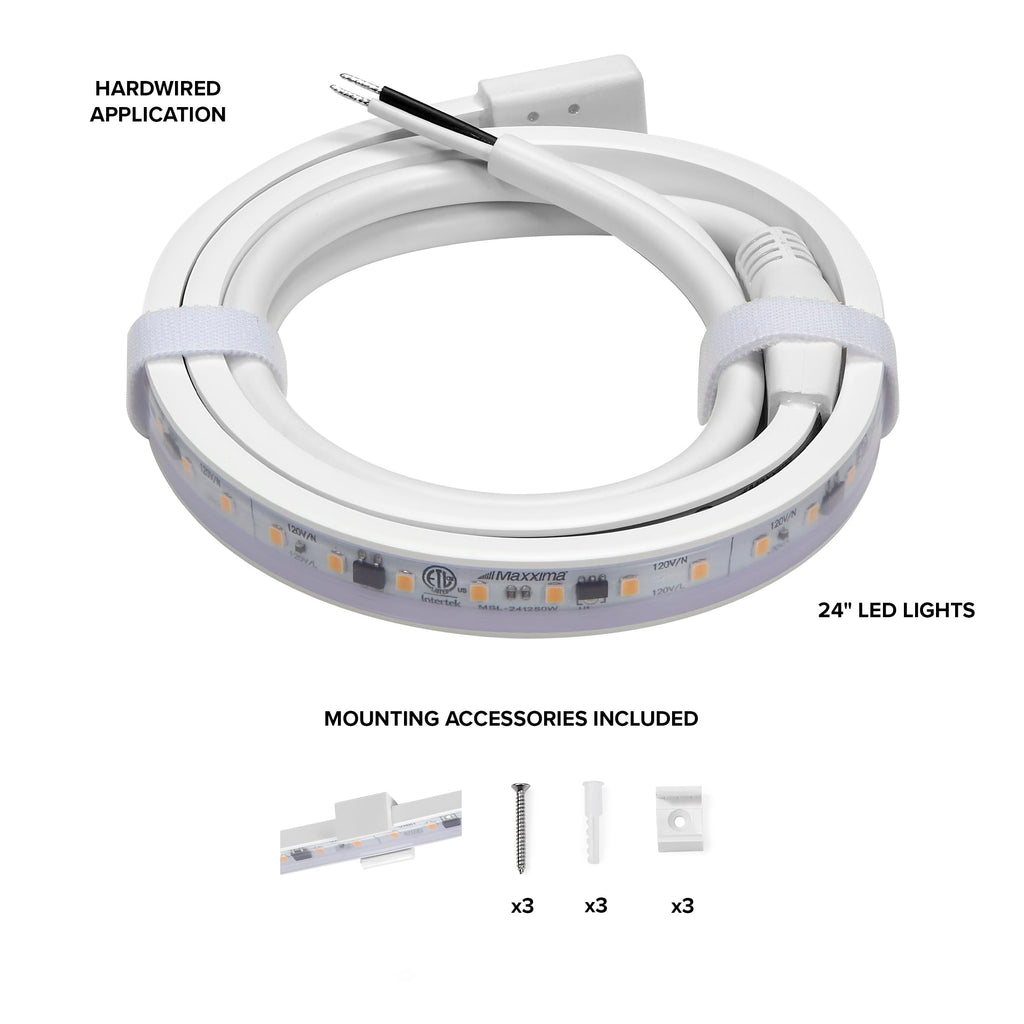 24 in. Hardwired LED Under Cabinet Strip Light N42401