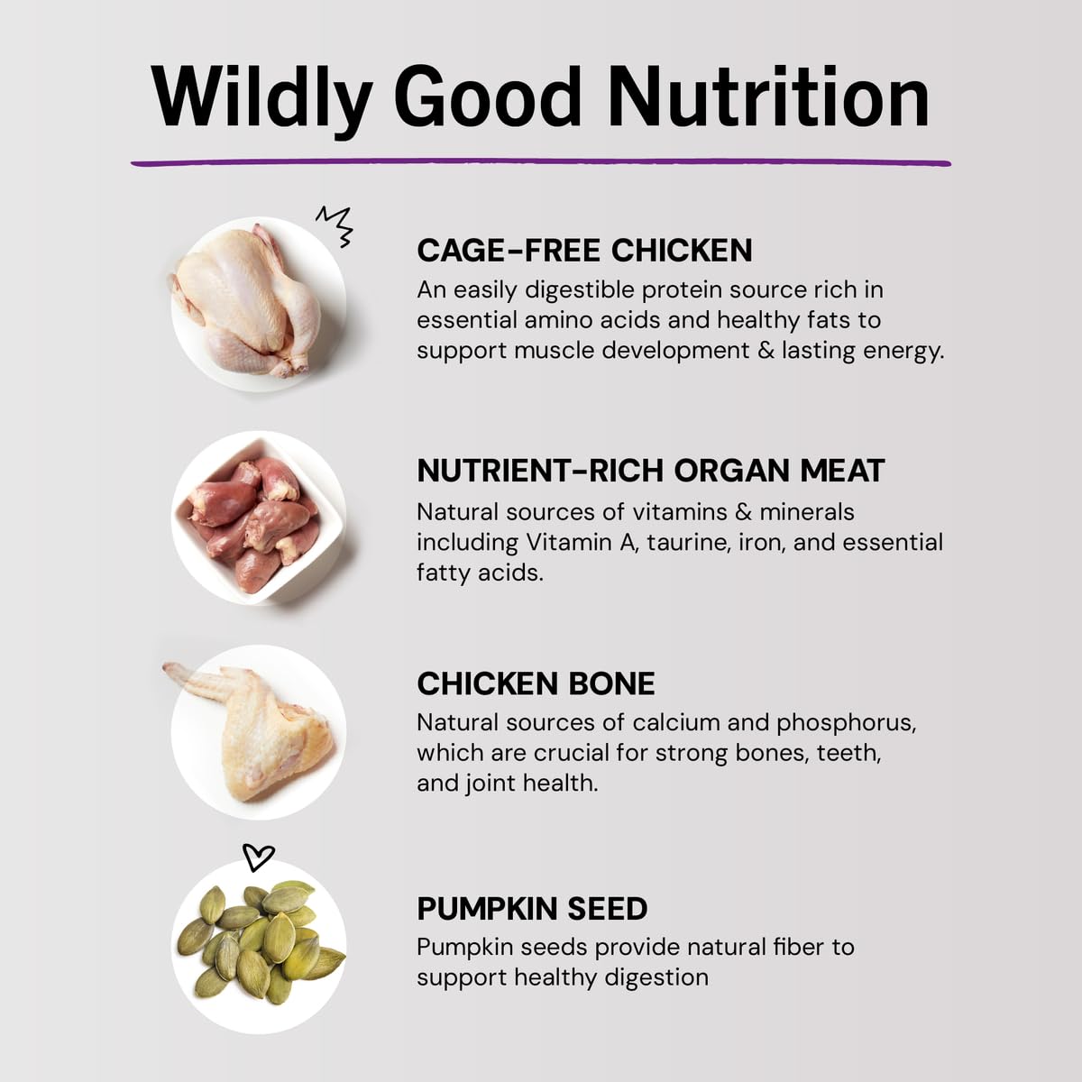 Freeze-Dried Raw Chicken Cat Food 3.5 oz A677763