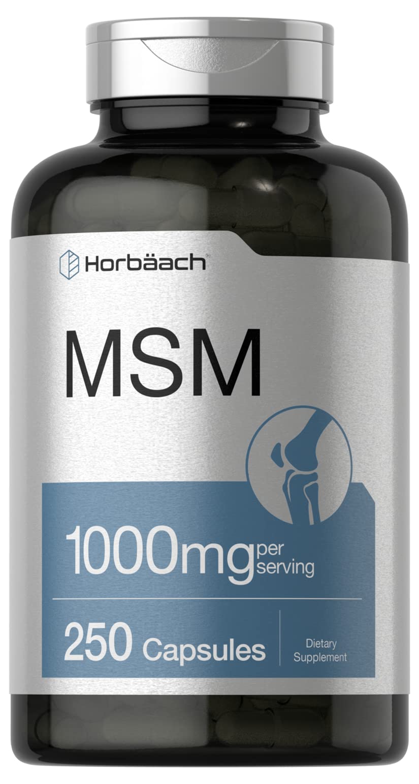 MSM Supplement Capsules 1000mg 250 Count P1771