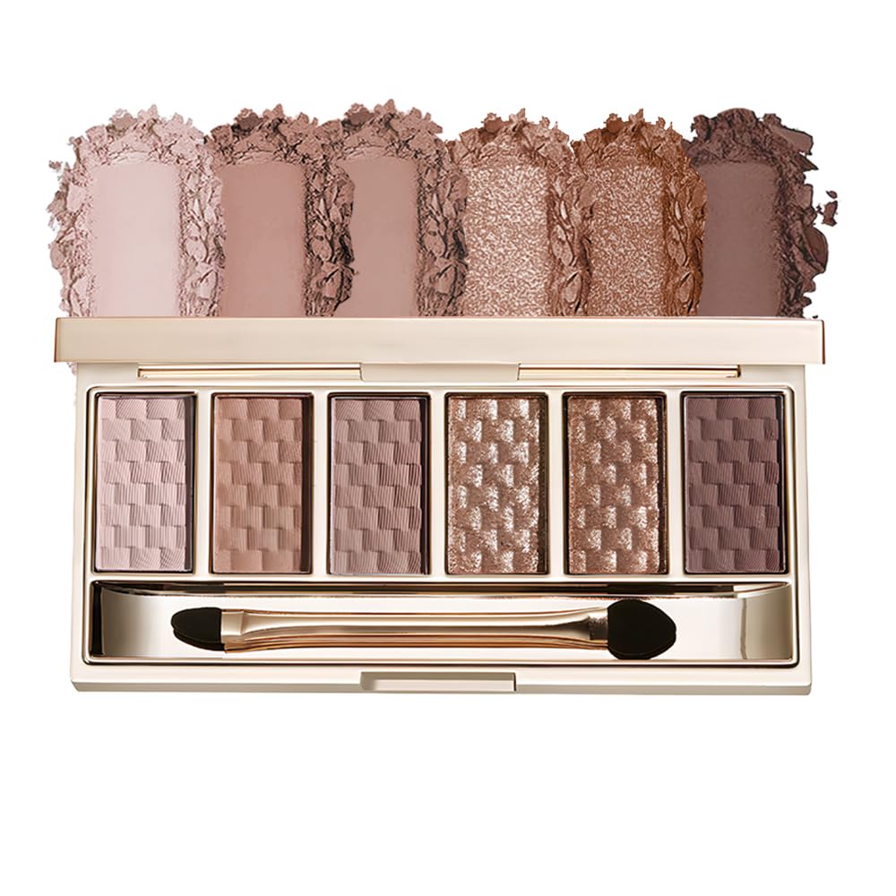 Nude Brown 6 Shade Matte & Shimmer Eyeshadow Palette Y835
