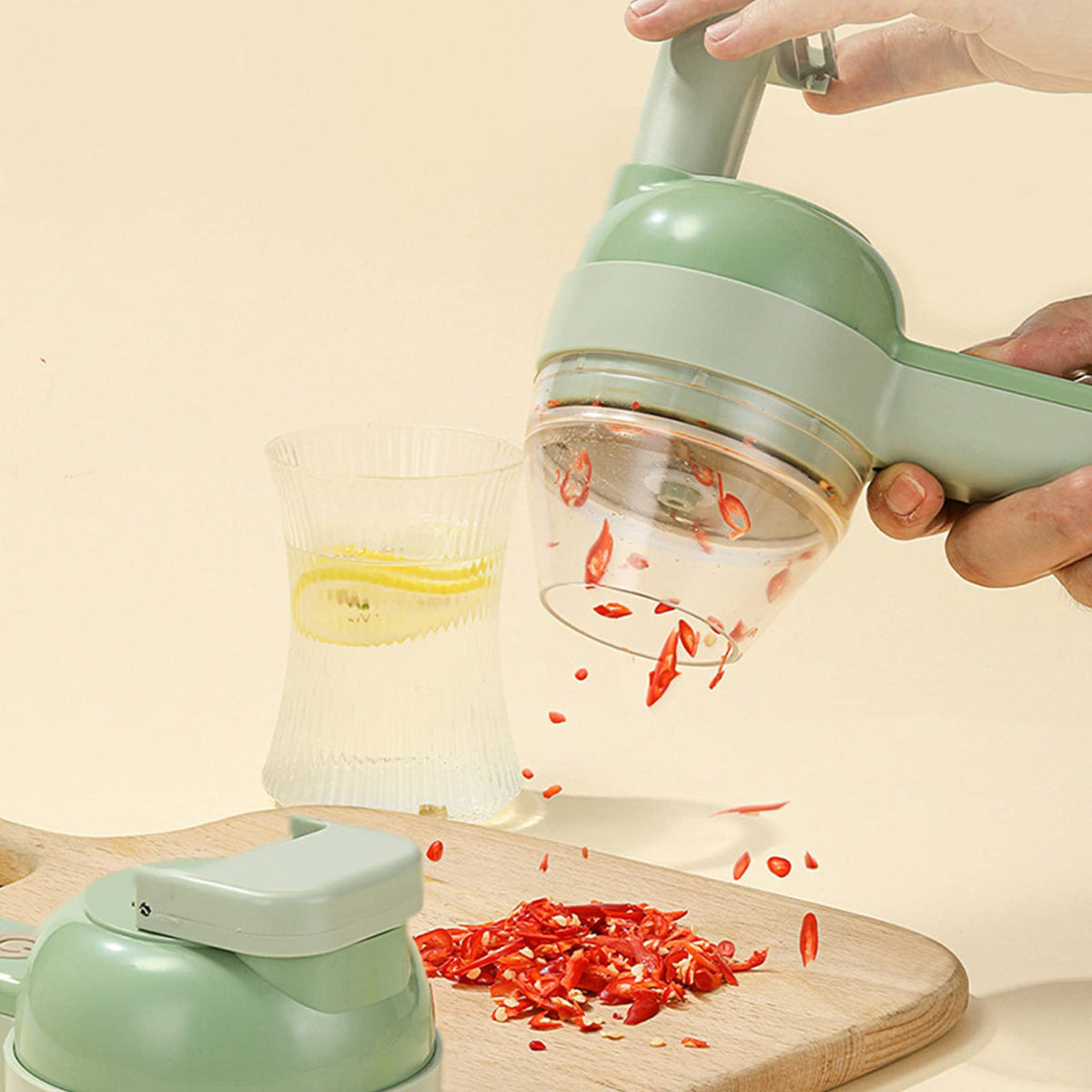 4 in 1 Handheld Electric Vegetable Cutter Set P790194