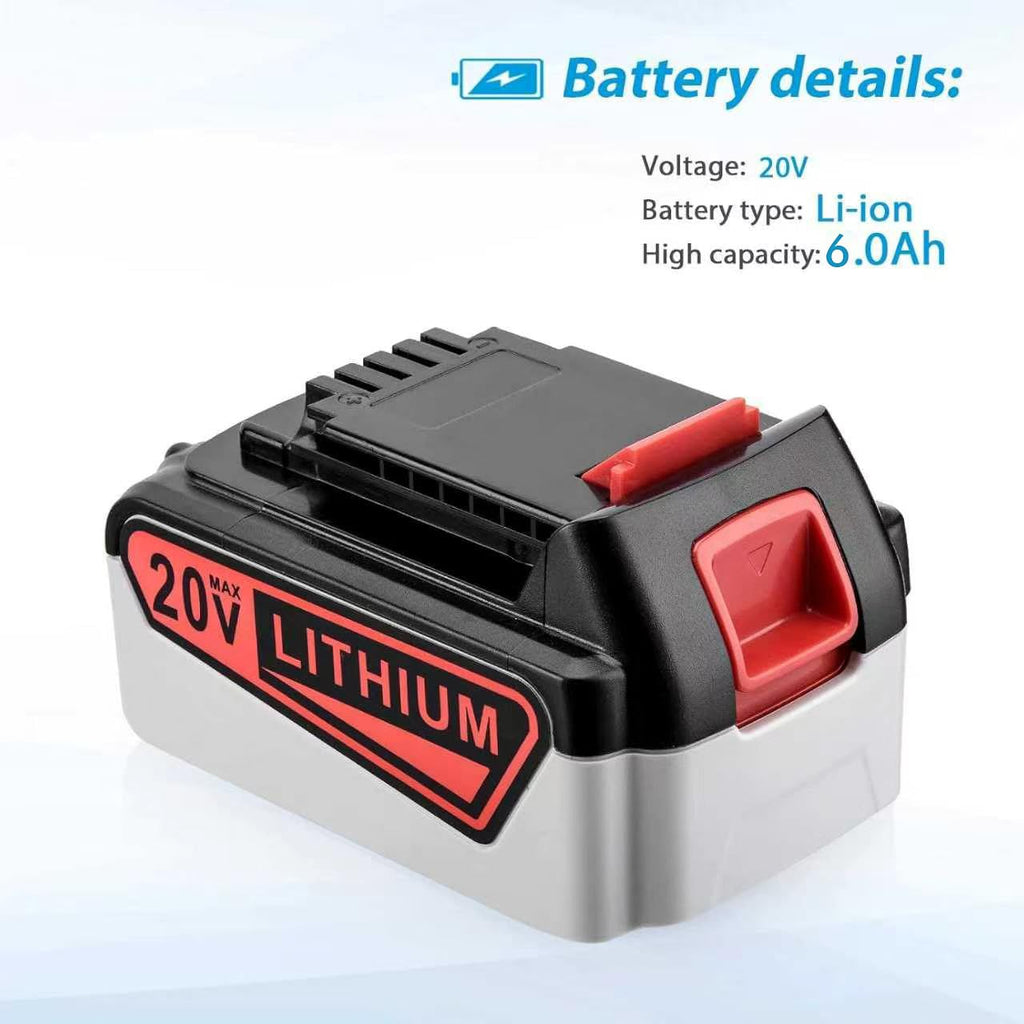 20V 6.0Ah Lithium Ion Replacement Battery D457187