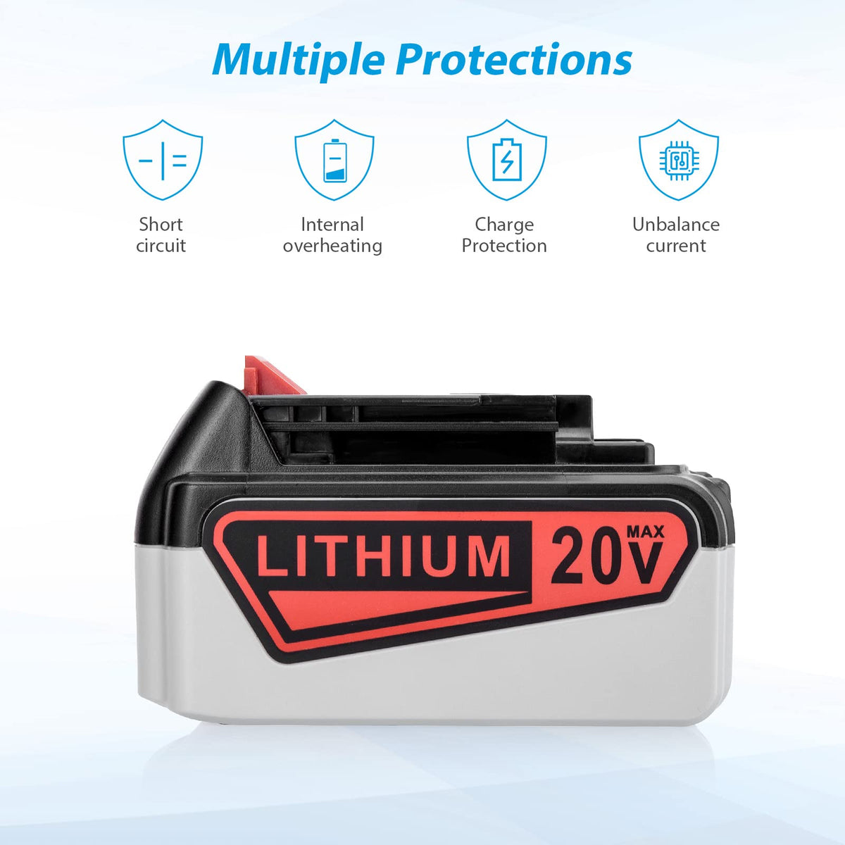 20V 6.0Ah Lithium Ion Replacement Battery D457187