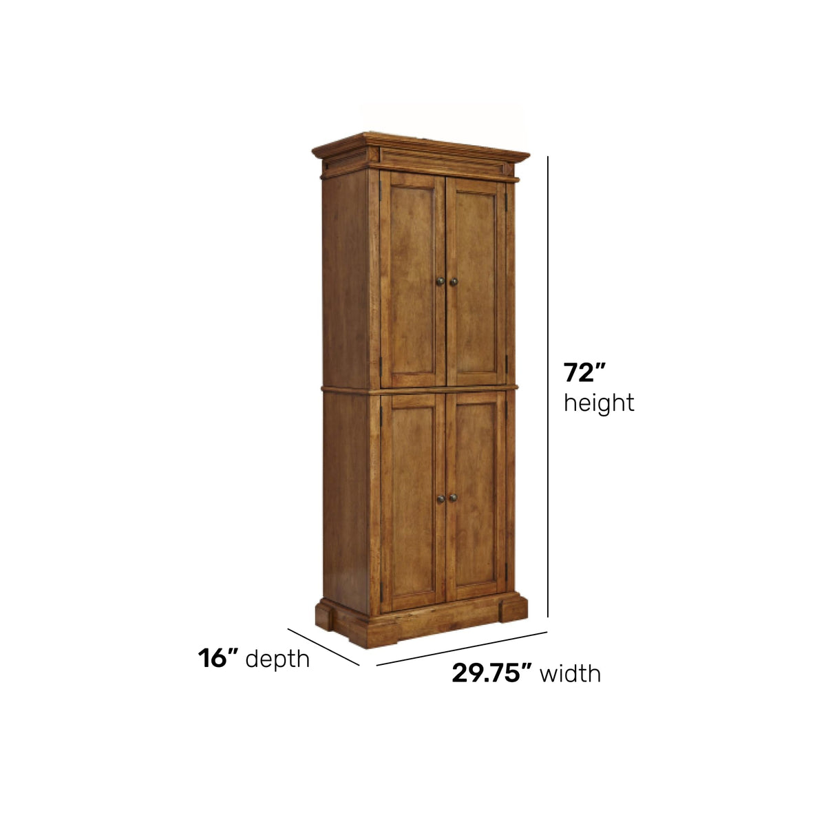 Distressed Oak Pantry O655
