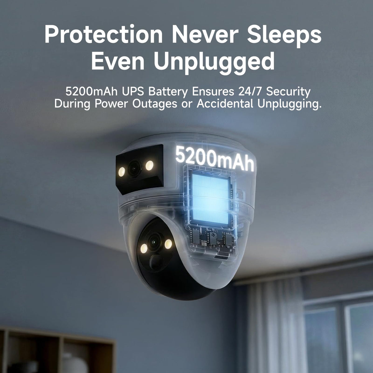 2K Dual Lens Indoor Security Camera I7070