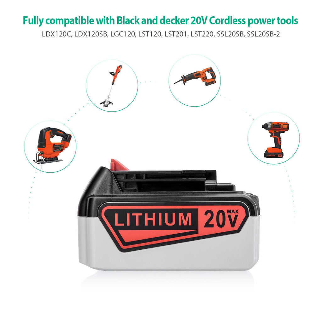 20V 6.0Ah Lithium Ion Replacement Battery D457187