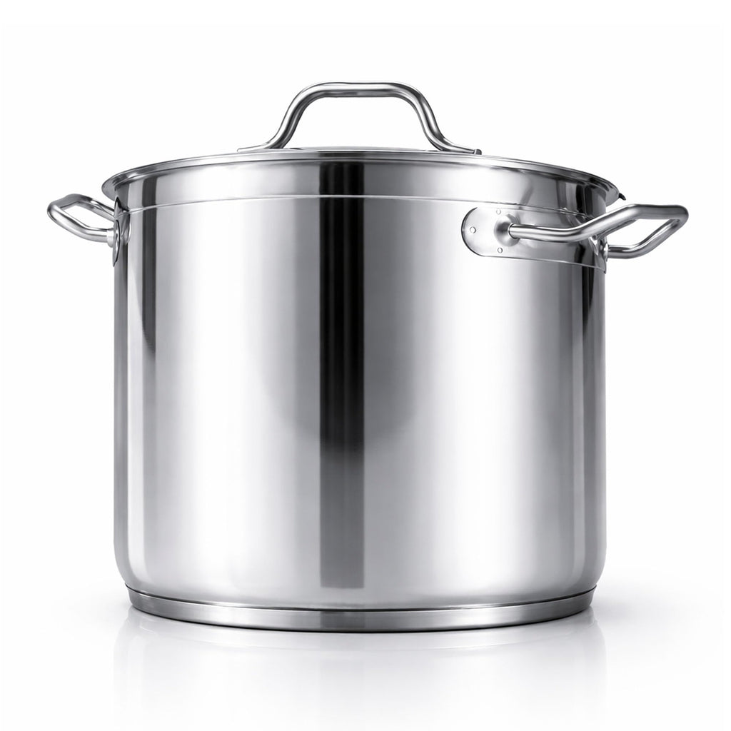 60 Qt Stainless Steel Stockpot with Lid A861828