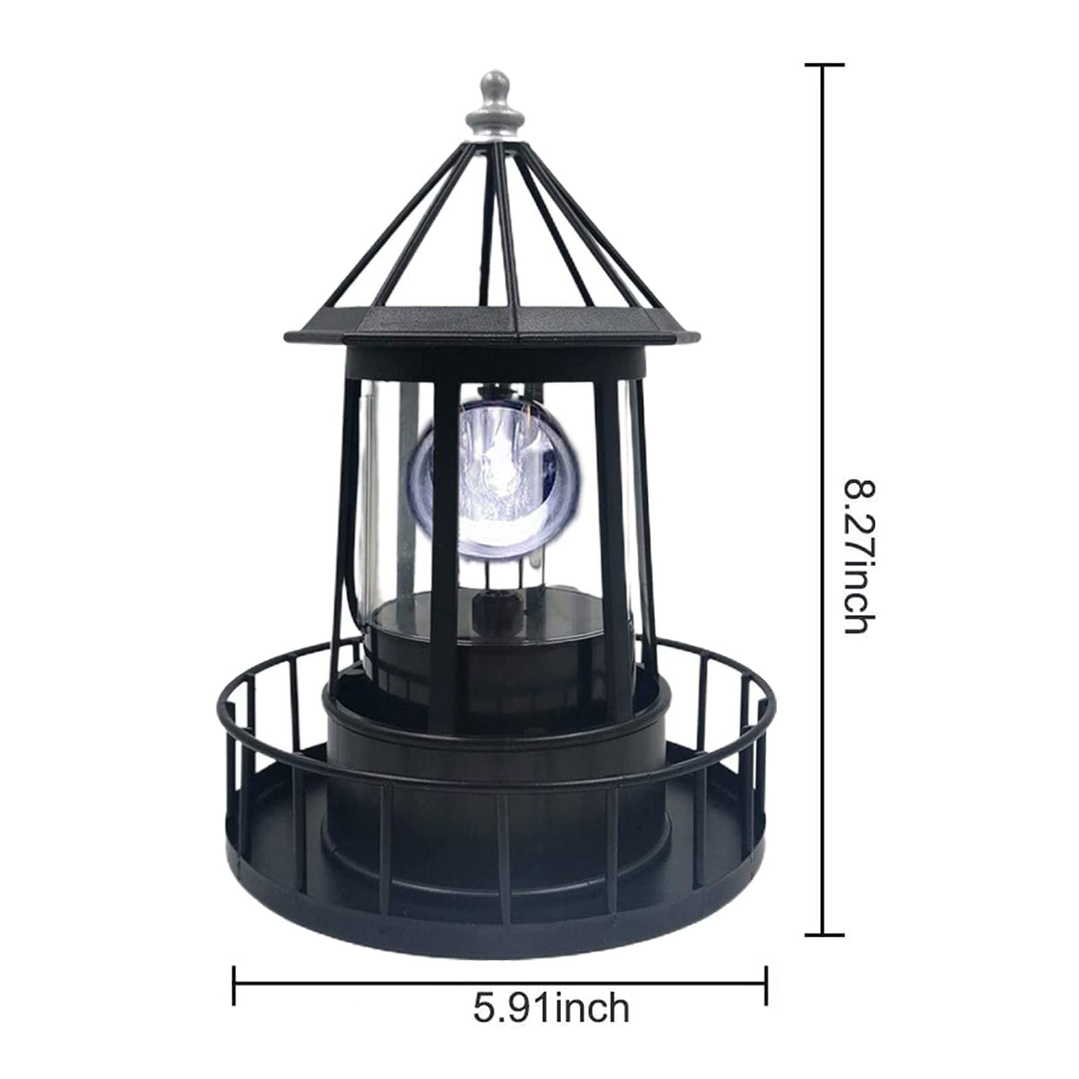 Solar Powered Lighthouse Garden Decoration L80900