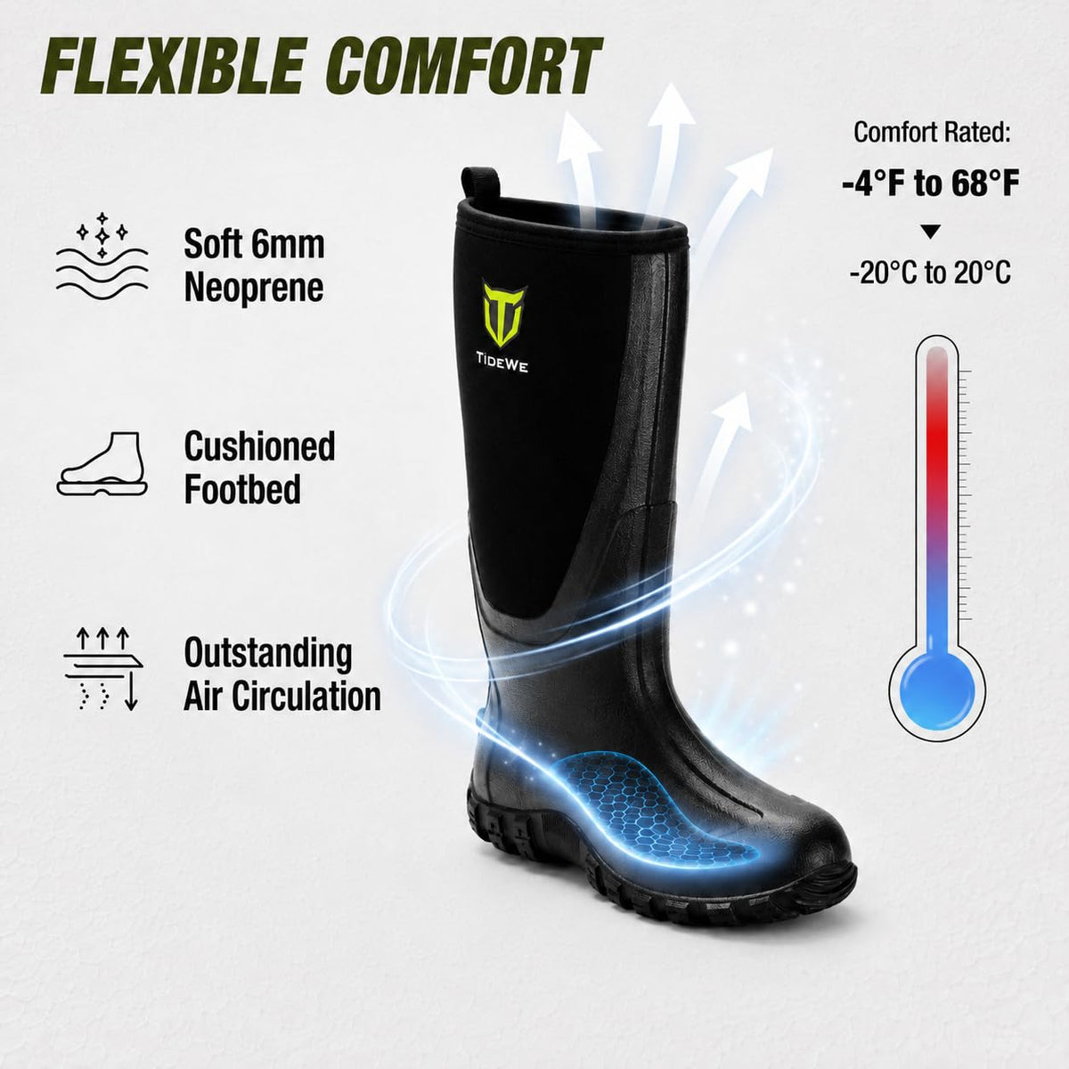 Rubber Boots with Steel Shank G85189
