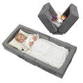 Portable Toddler Travel Bed with Soft Foam Safety Rails I496261