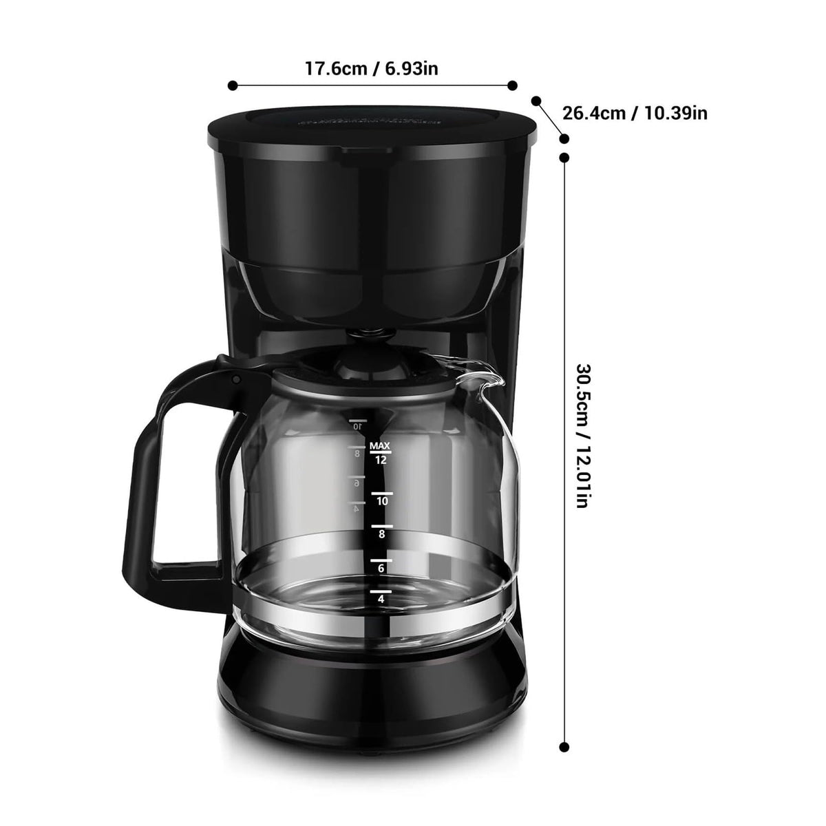 12-Cup Coffee Maker with Reusable Filter W688731