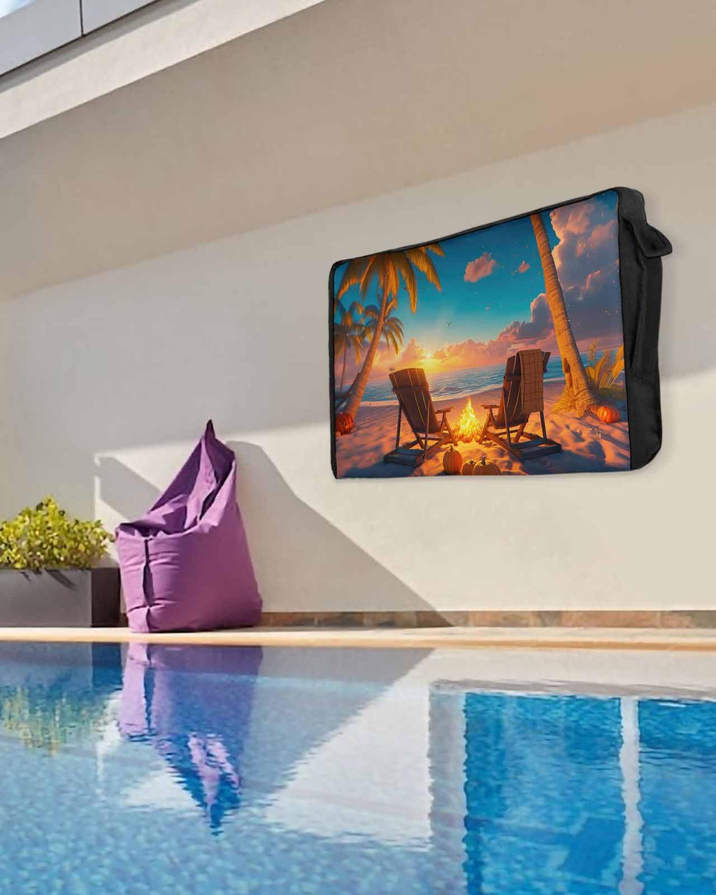 Waterproof Weatherproof Outdoor TV Cover for 30 to 32 Inch Flat Screen T5096