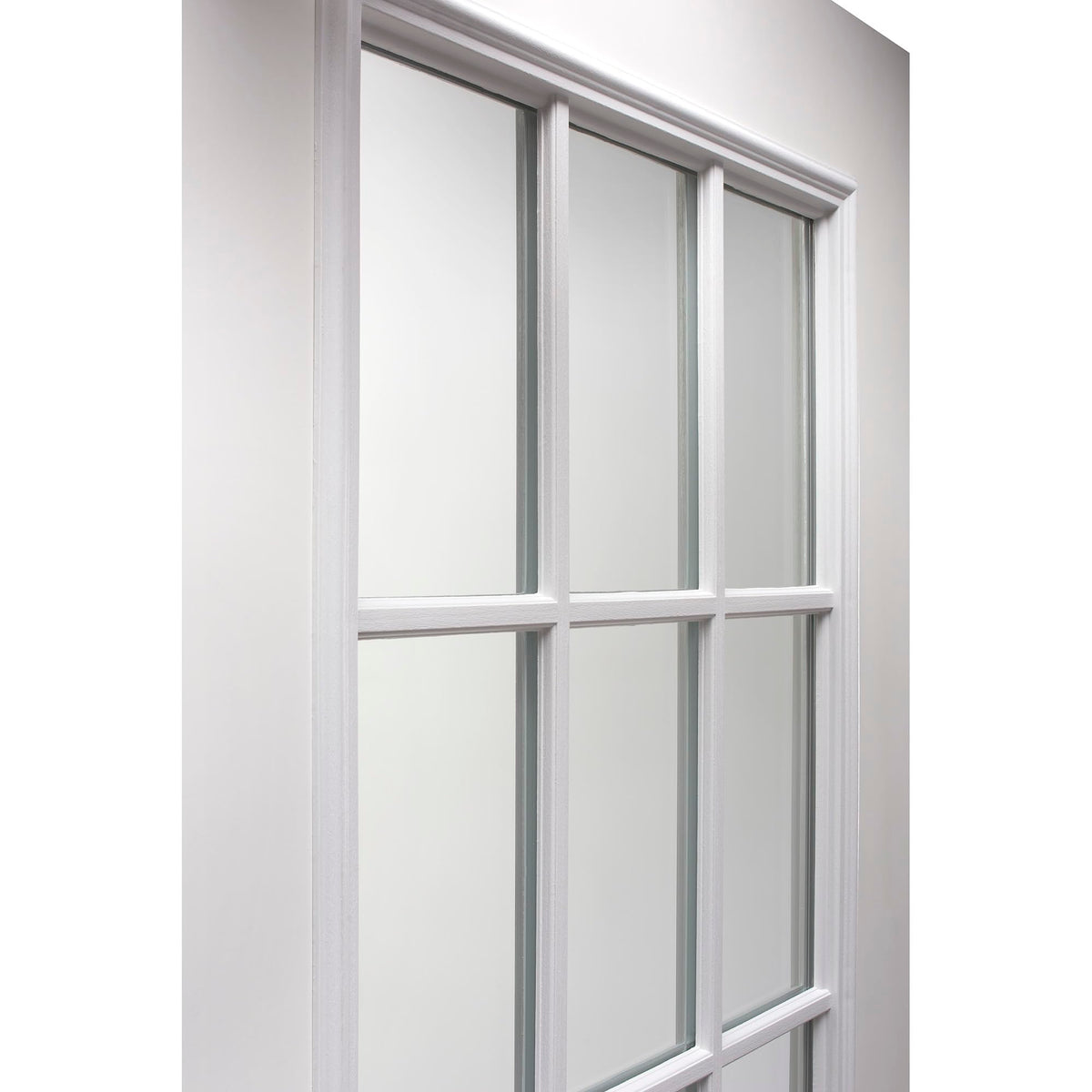 Fiberglass Smooth Primed Left Hand In-Swing Prehung Front Door 15 Lite Clear Glass 32" x 80" X756643