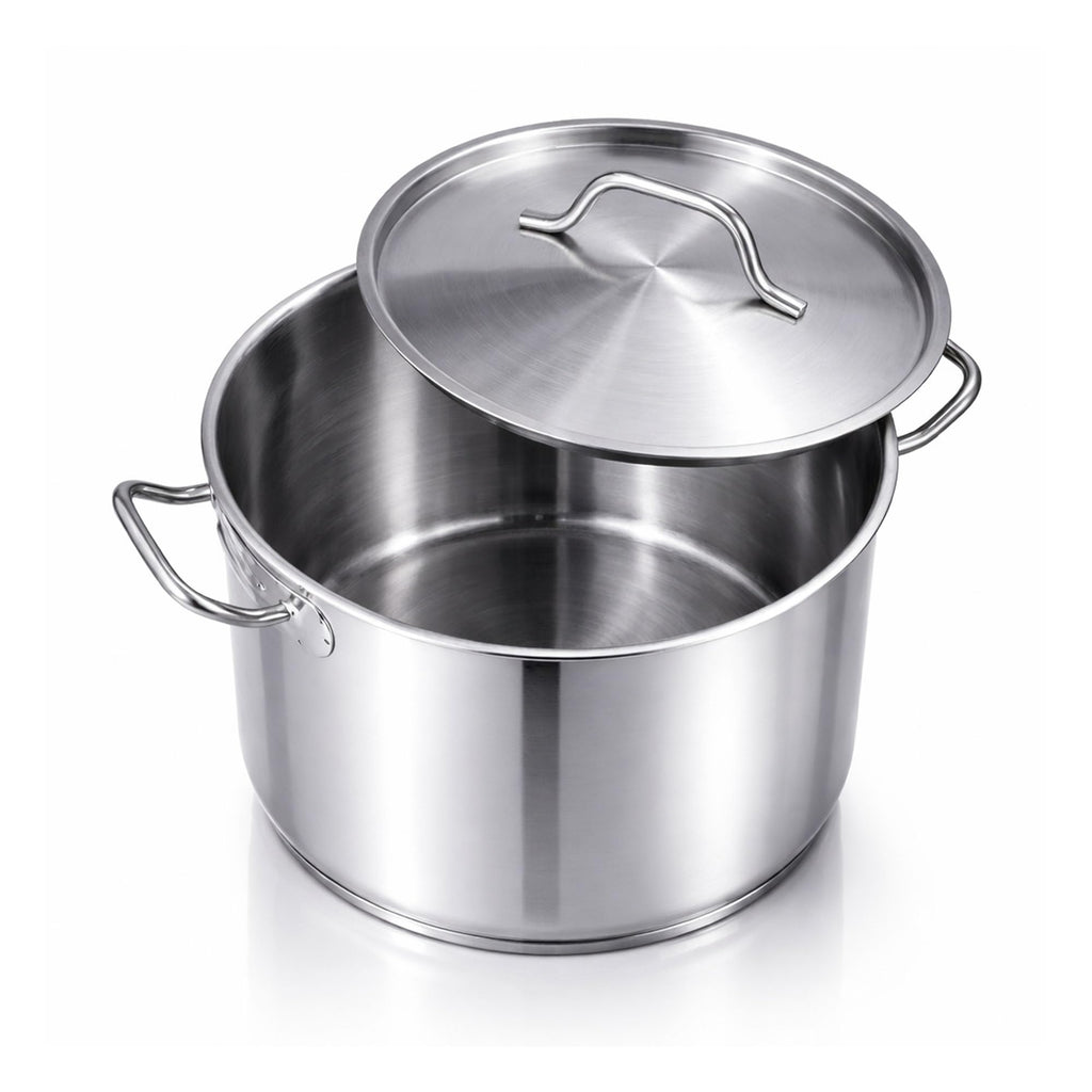 60 Qt Stainless Steel Stockpot with Lid A861828