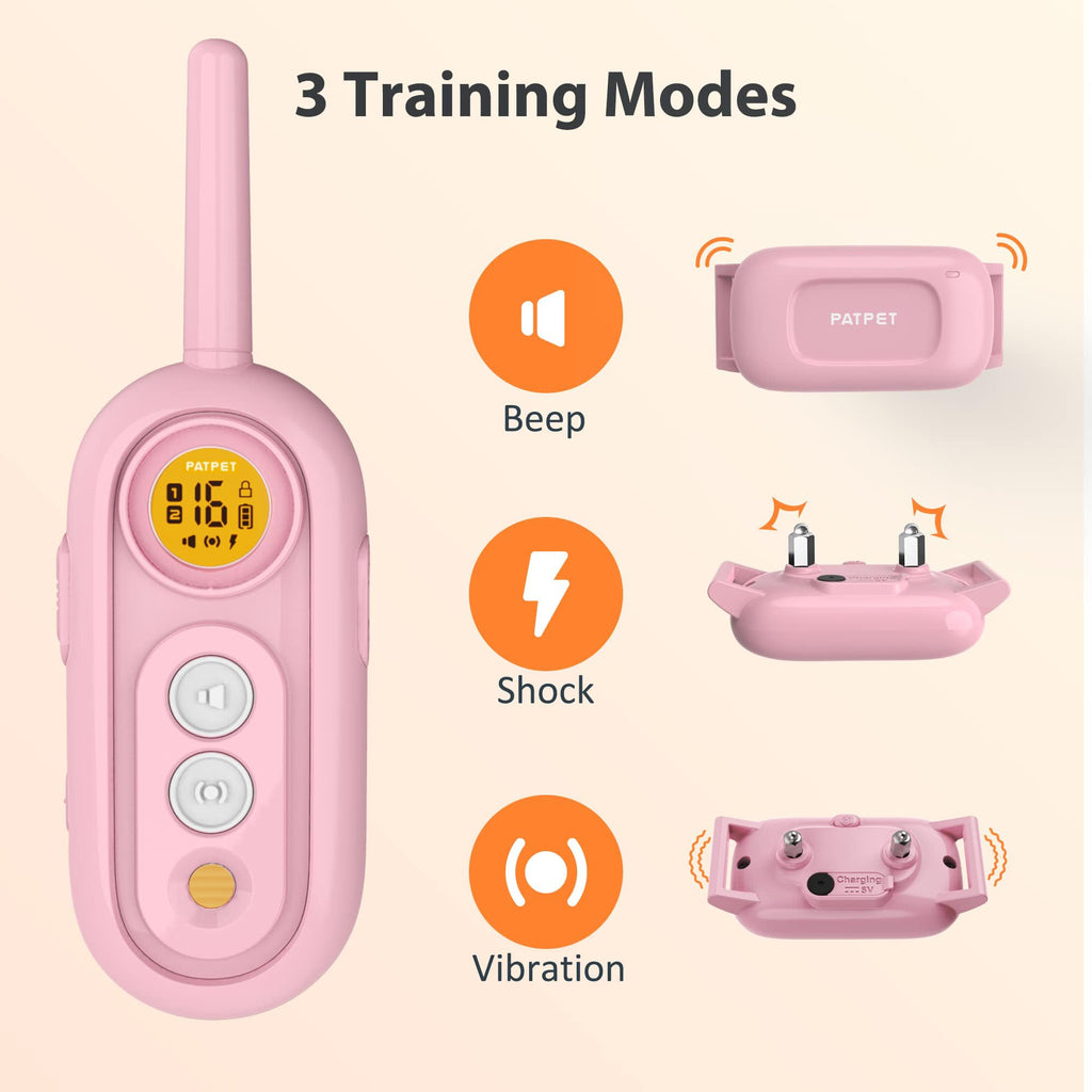 Rechargeable IPX7 Waterproof Dog Training Collar with Remote W55752