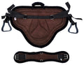 Padded Suede Leather Bareback Pad with Girth & Stirrups J64823