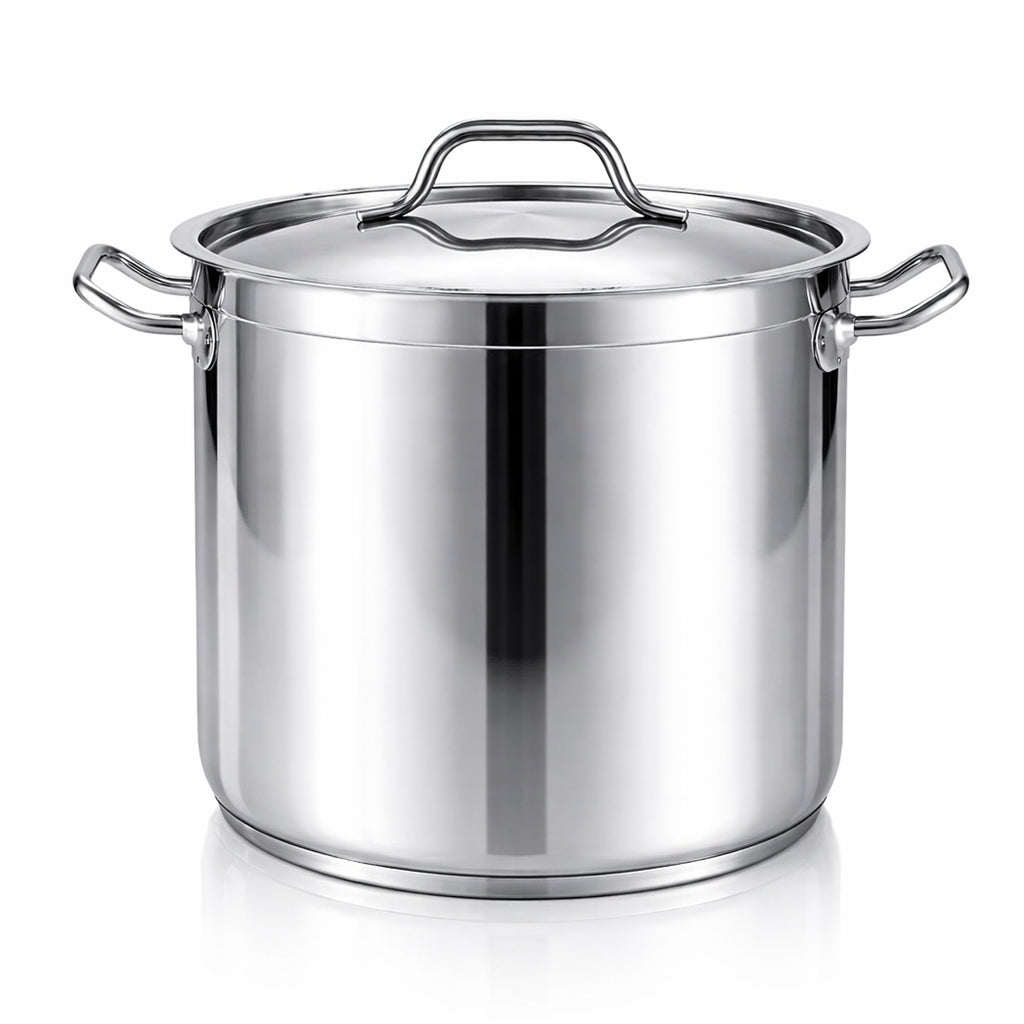 60 Qt Stainless Steel Stockpot with Lid A861828