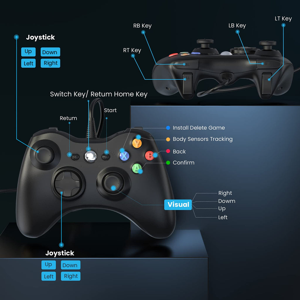 Wired Controller for Xbox 360 and PC E3254