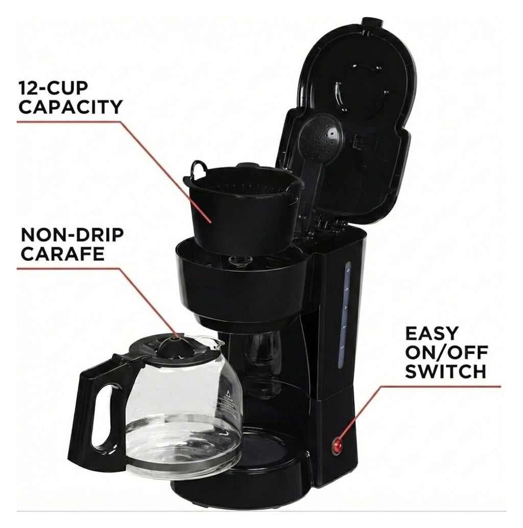 12-Cup Coffee Maker with Reusable Filter W688731
