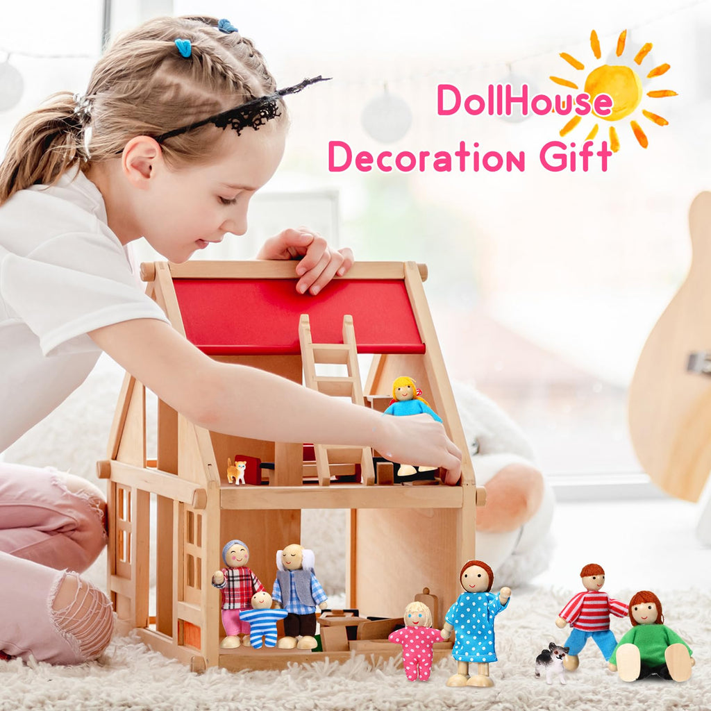 Wooden Dollhouse Family Set Mini People V76967