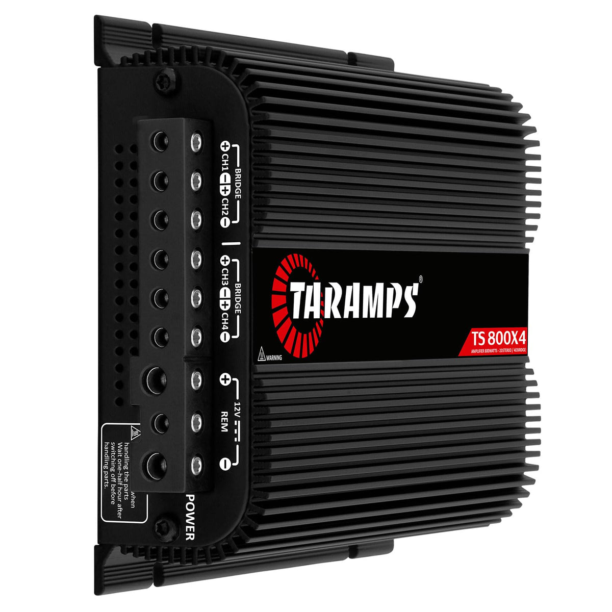 Black 800W RMS 4 Channel Class D Car Amplifier X97587