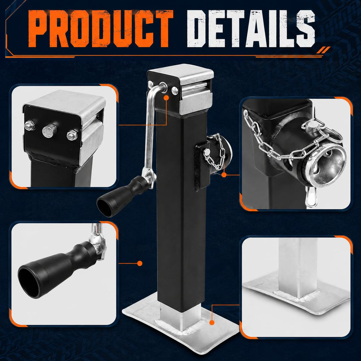 Heavy Duty 5000LB Trailer Jack with Lock Pin N9595