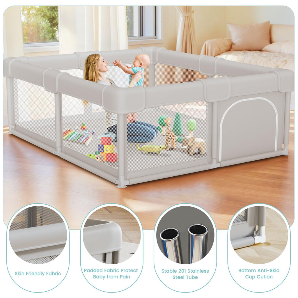 Baby Playpen with Gate W86777