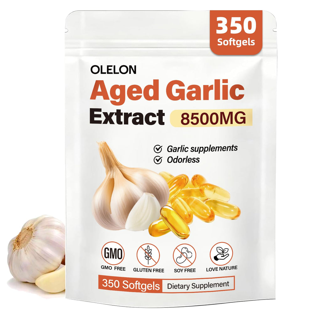Aged Garlic Extract 350 Softgels Odorless Organic Garlic Supplement J44635