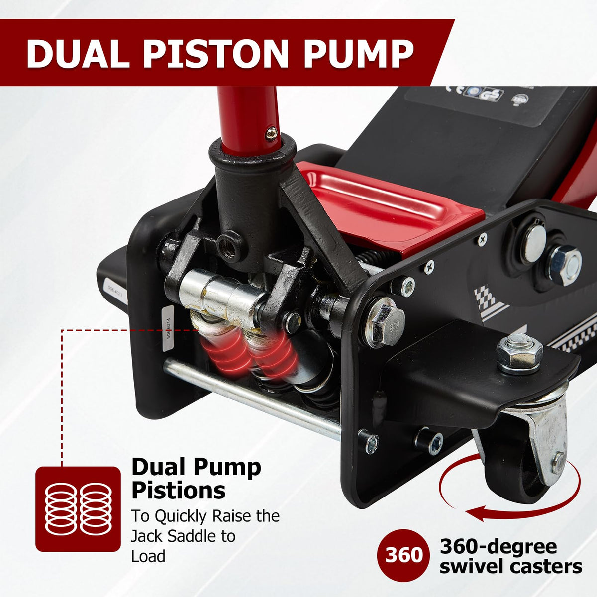 3 Ton Low Profile Steel Floor Jack Y6749