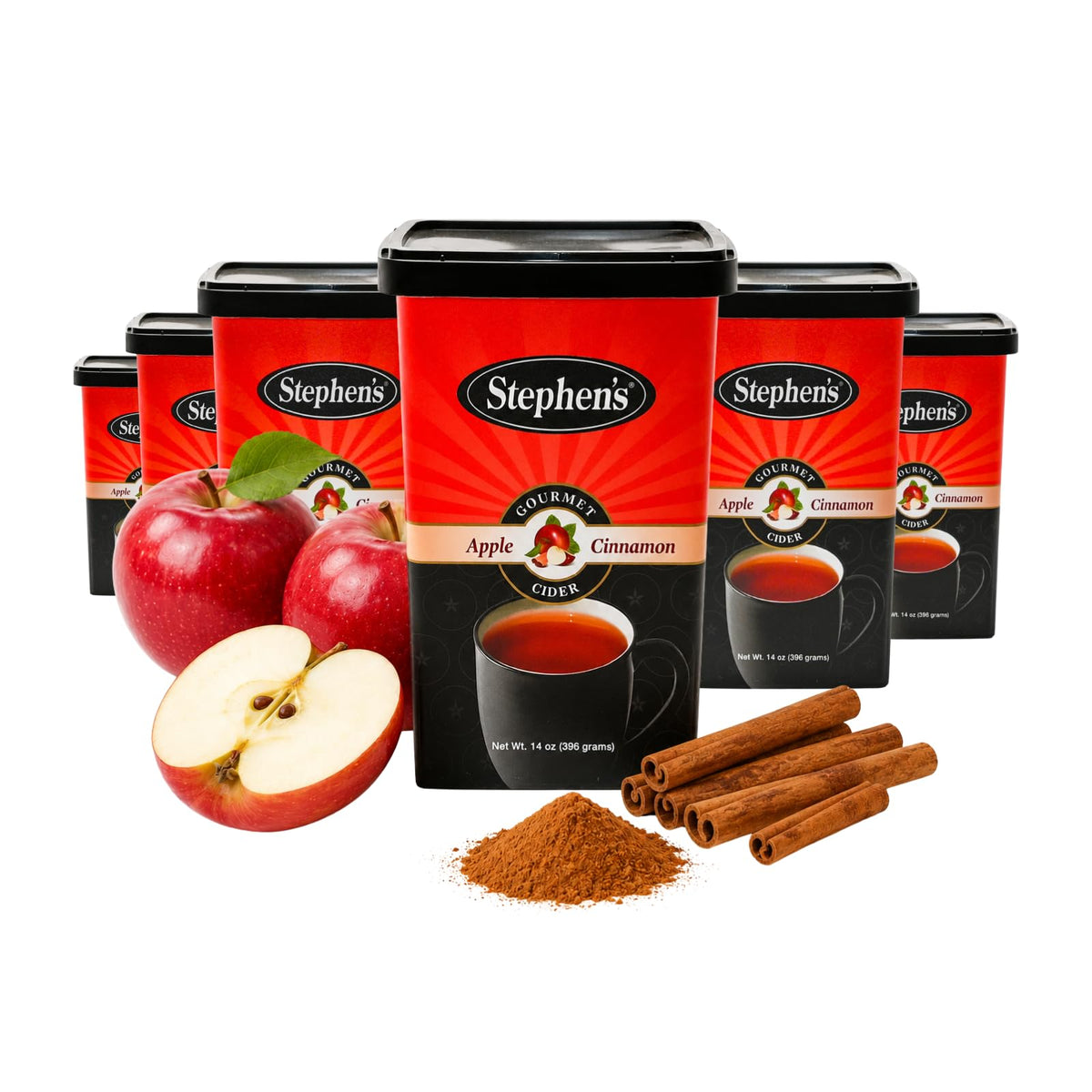 Apple Cinnamon Cider Mix 14 oz Pack of 6 C378