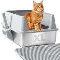 Stainless Steel XL Litter Box with Lid G9512
