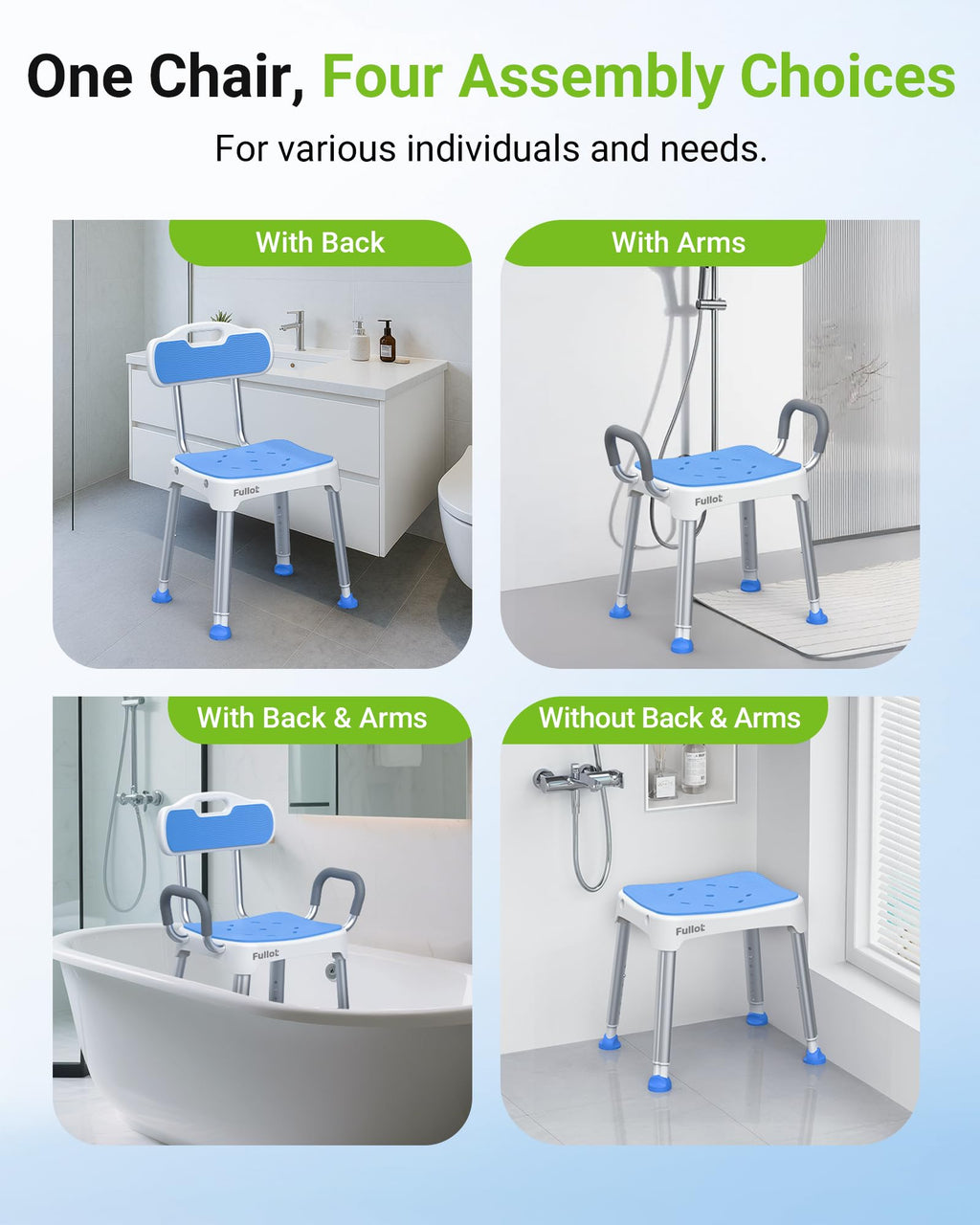 Wide Shower Chair 400 lbs S784