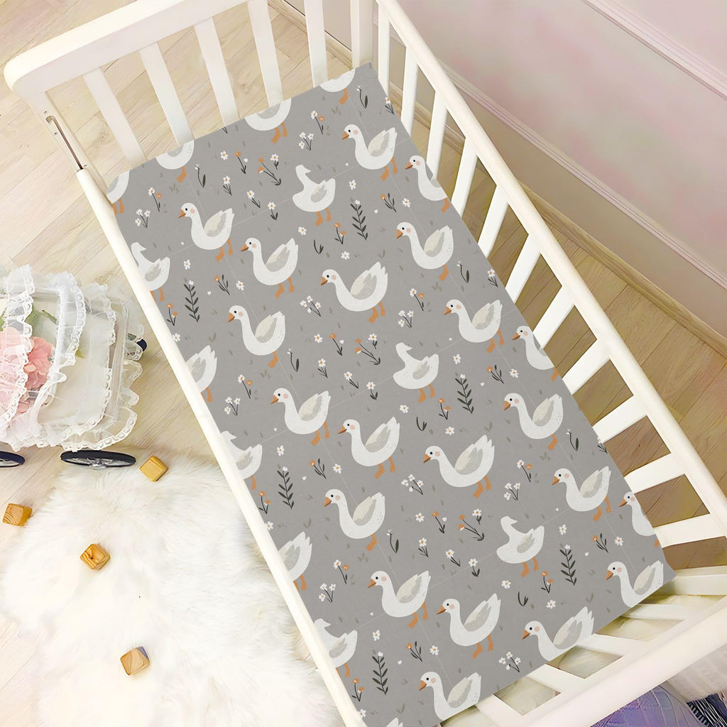 Soft Breathable Microfiber Crib Sheet Fits Standard Size Crib Mattress K835