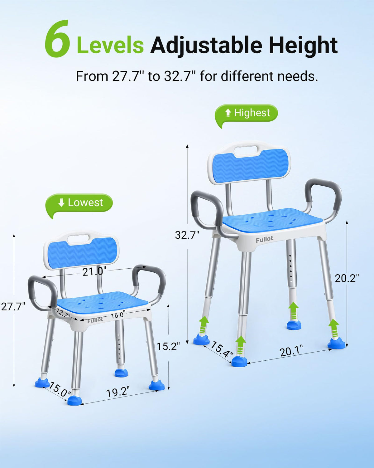 Wide Shower Chair 400 lbs S784